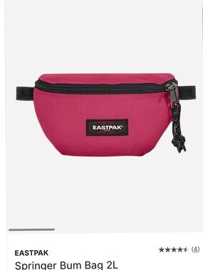 Eastpak Springer Waist Pack in Cerise Pink with Black Accents